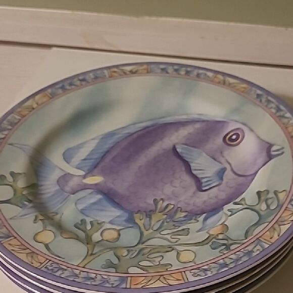 Set of Four Sea Garden Dishes - Picture 1 of 8